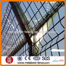 High Security Top Grade Zaun Mesh / Rasiermesser Stacheldraht Mesh Zaun / Razor Wire Flughafen Zaun